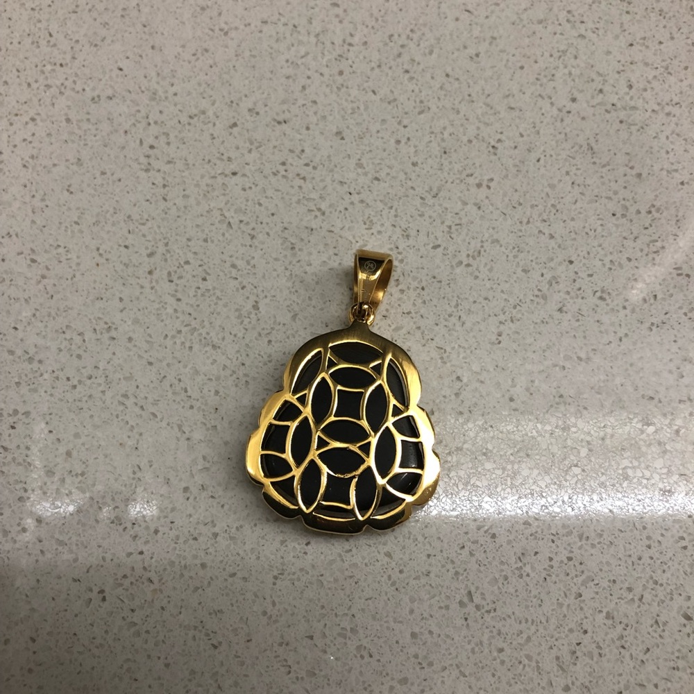 Smile Buddha Pendant With Rope Chain - Picture 4 of 5